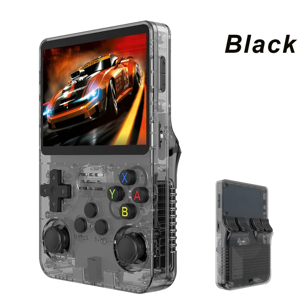 Retro Video Game Console System 3.5 Inch IPS Screen R35s Pro Portable Pocket Video Player 64GB Games