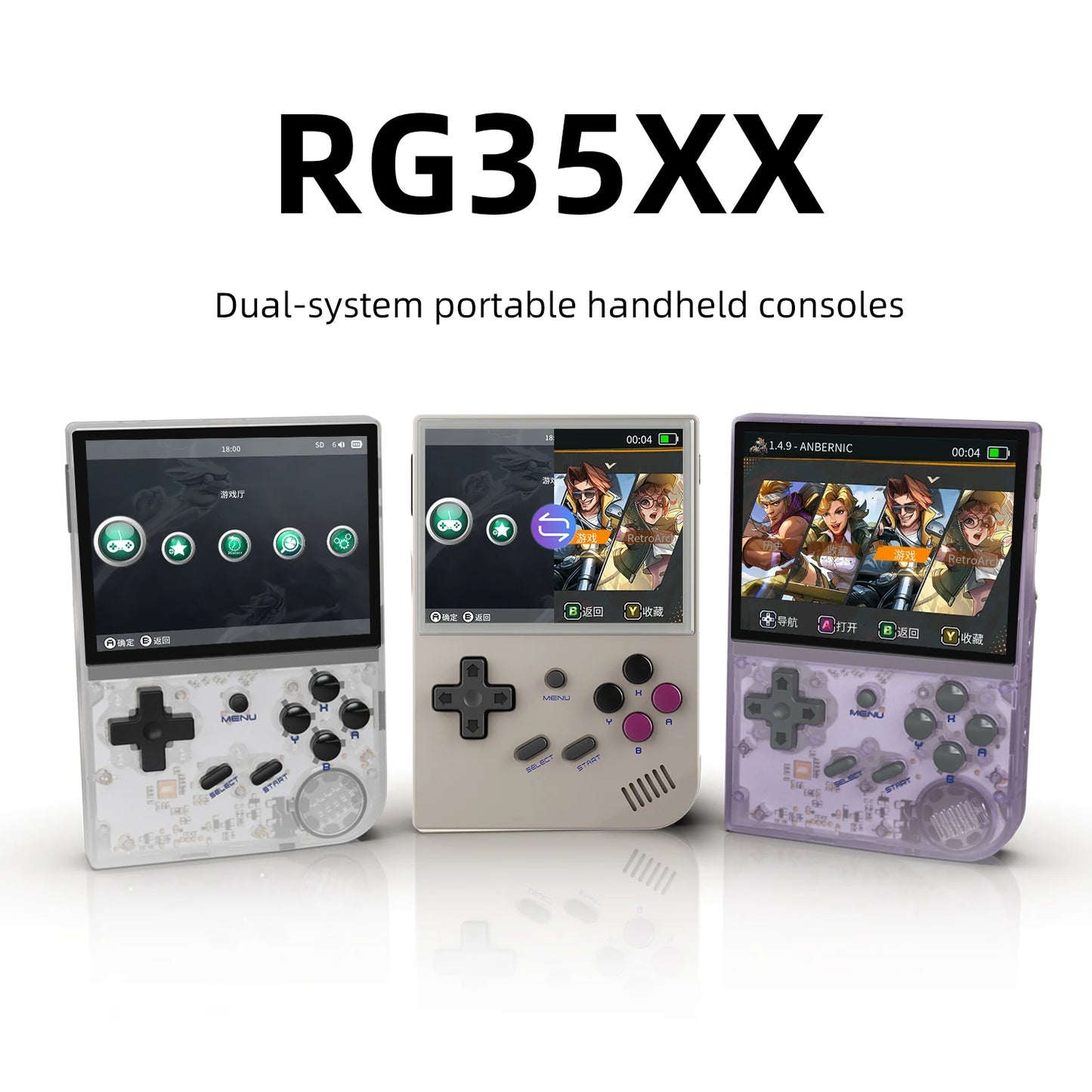 ANBERNIC RG35XX Retro Handheld Game Player 64G 5000+ Classic Games