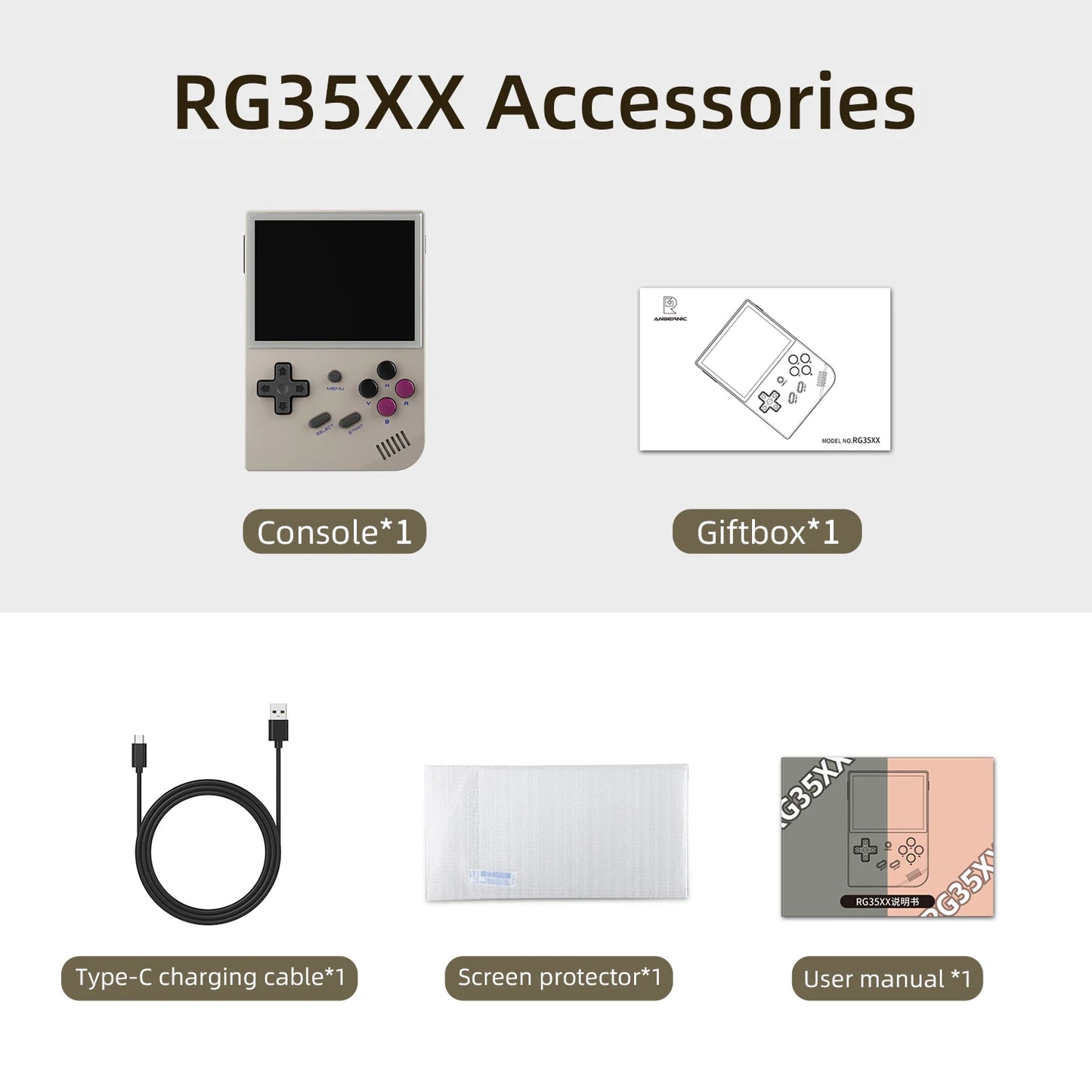 ANBERNIC RG35XX Retro Handheld Game Player 64G 5000+ Classic Games