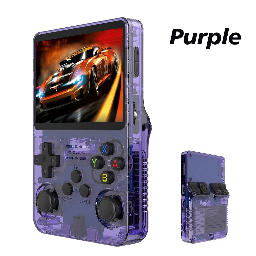 Retro Video Game Console System 3.5 Inch IPS Screen R35s Pro Portable Pocket Video Player 64GB Games