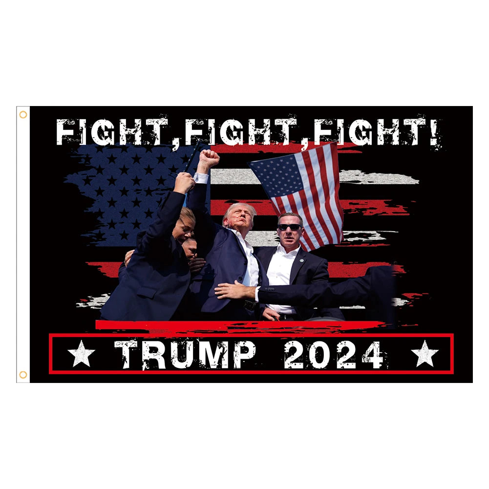 Trump and Vance 2024 Support Flag - 3x5 FT Presidential Election Banner Decor