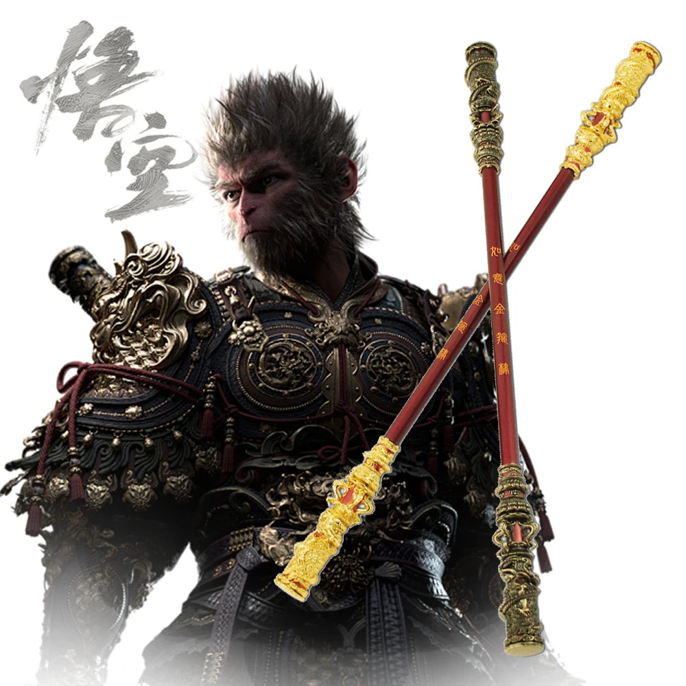 Black Myth: Wu Kong Golden Cudgel Sun Wukong Monkey King Bar Game Anime Metal Swords Katana Model Ornament Crafts Gifts Toys