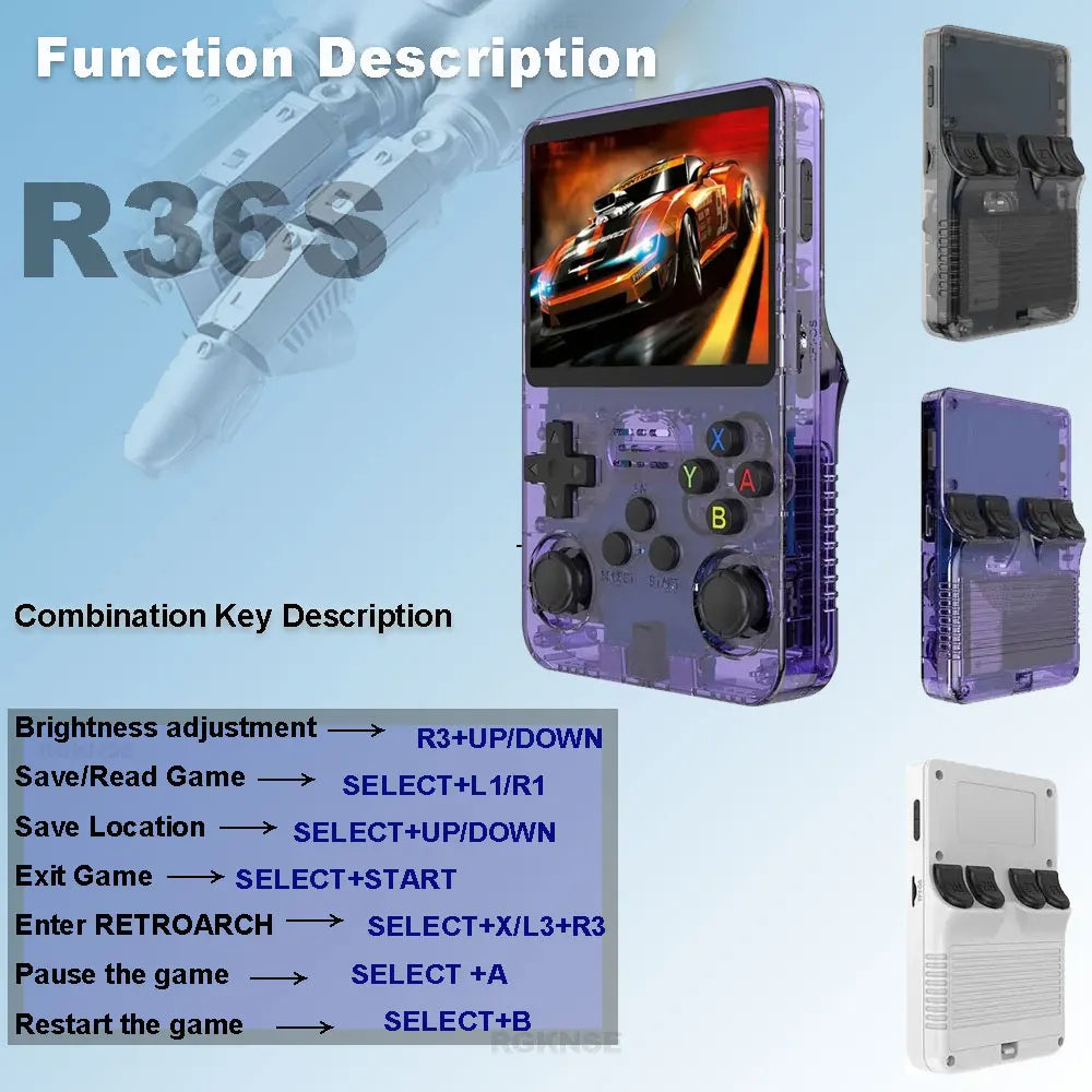 Retro Gaming Console Handheld Game Consoles Classic Games Linux System 3.5'' IPS Screen Portable Pocket Handheld Emulator