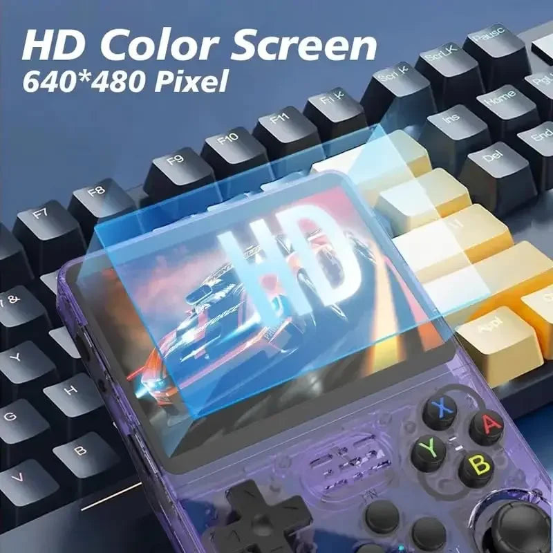 Retro Gaming Console Handheld Game Consoles Classic Games Linux System 3.5'' IPS Screen Portable Pocket Handheld Emulator