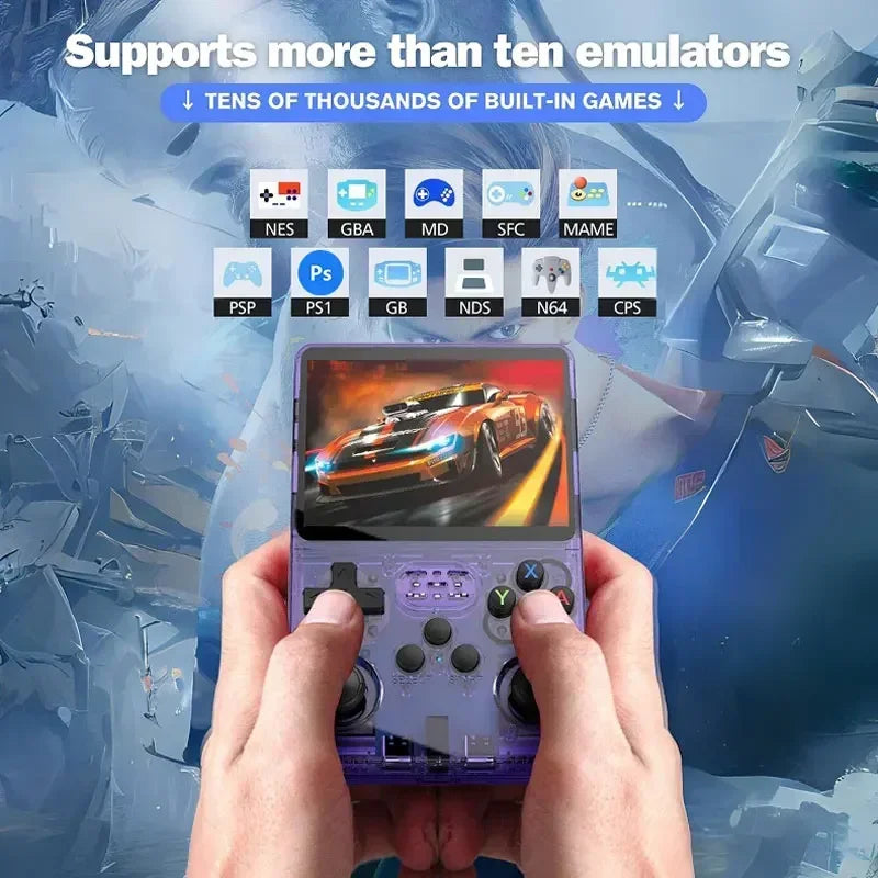 Retro Gaming Console Handheld Game Consoles Classic Games Linux System 3.5'' IPS Screen Portable Pocket Handheld Emulator