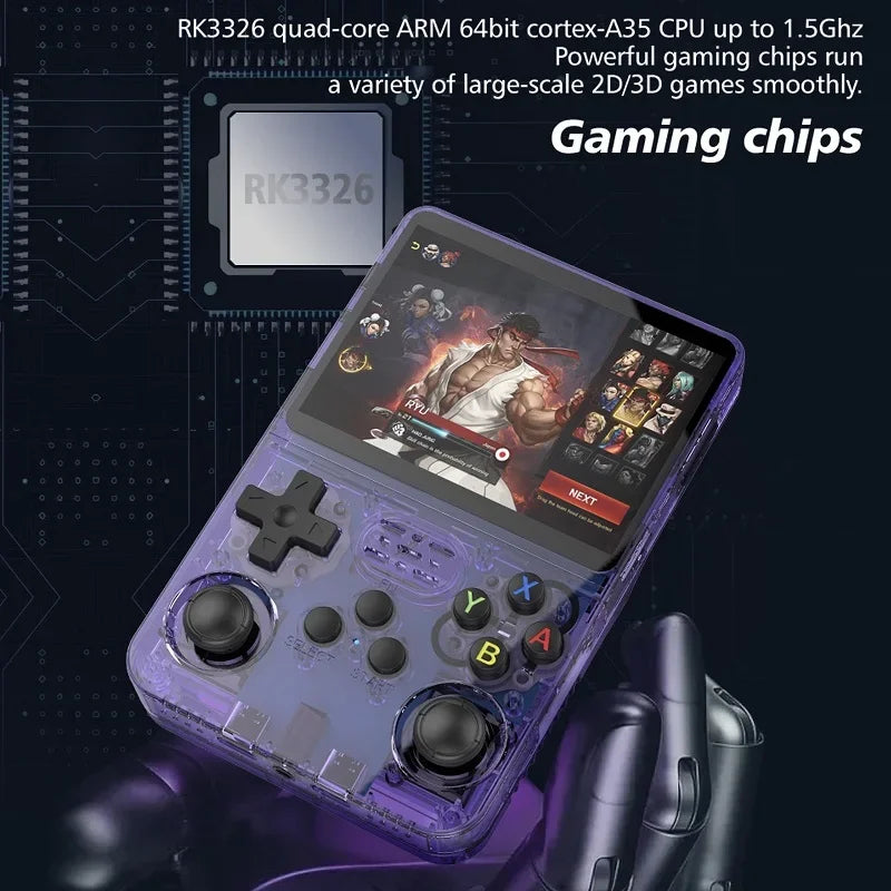 Retro Gaming Console Handheld Game Consoles Classic Games Linux System 3.5'' IPS Screen Portable Pocket Handheld Emulator
