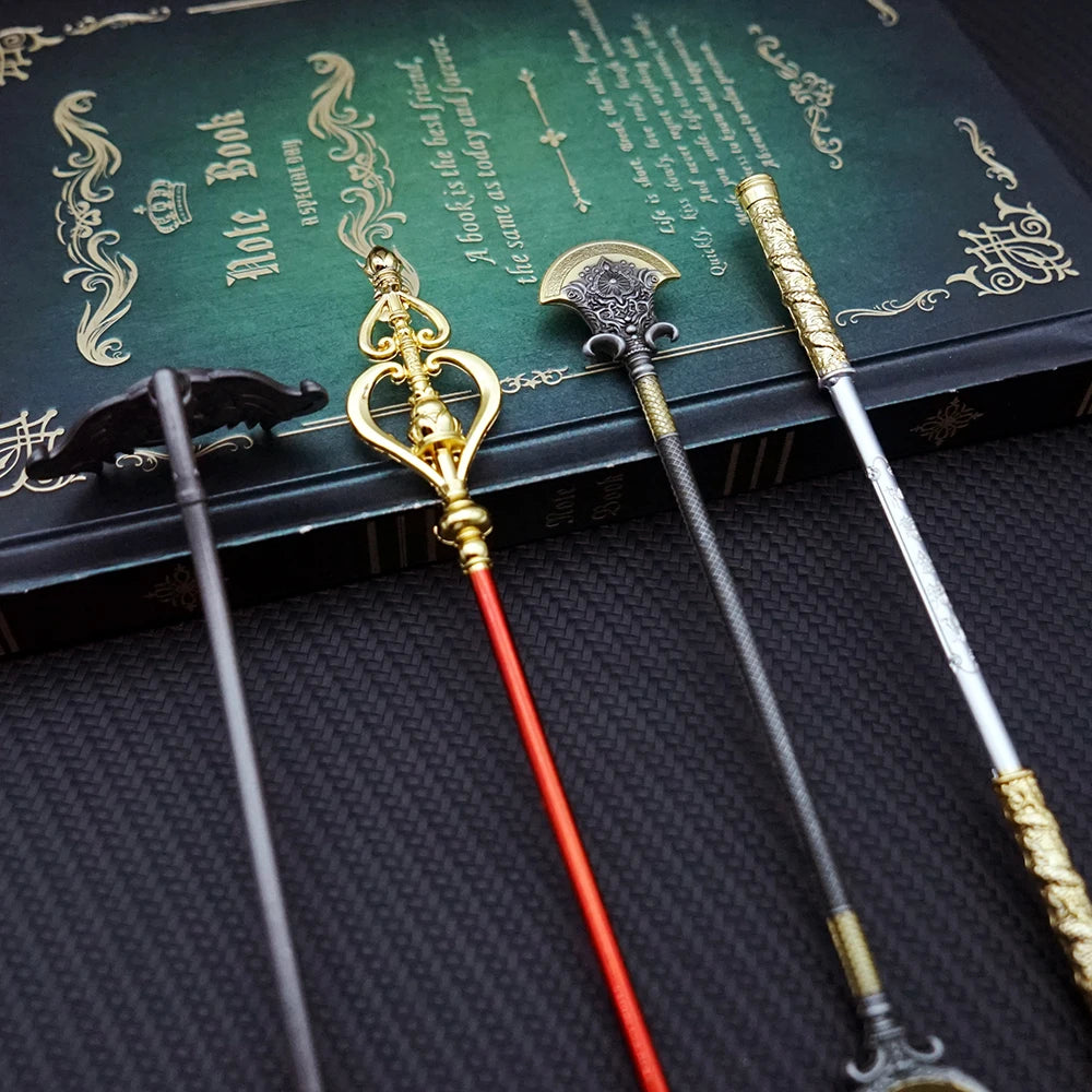 4pcs/lot Black Myth WuKong Weapon Keychain The Journey to the West Keyring Keychains for Men Game Accessories Key Ring Llaveros
