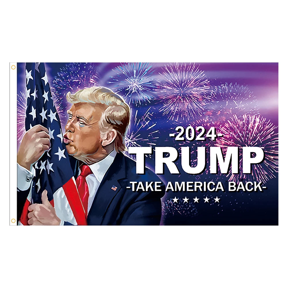 Trump and Vance 2024 Support Flag - 3x5 FT Presidential Election Banner Decor
