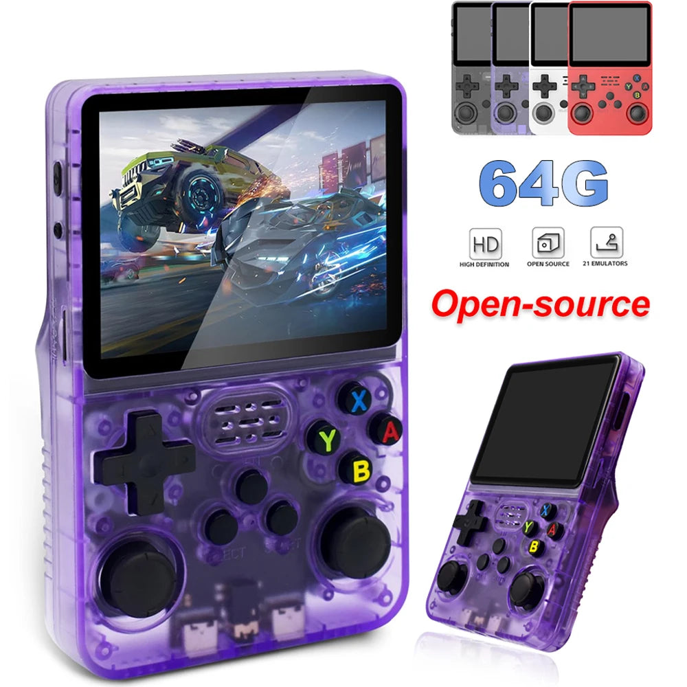 Retro Gaming Console Handheld Game Consoles Classic Games Linux System 3.5'' IPS Screen Portable Pocket Handheld Emulator